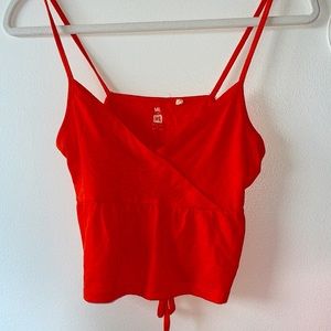 Pacsun Bright Red/Orange Crop Top